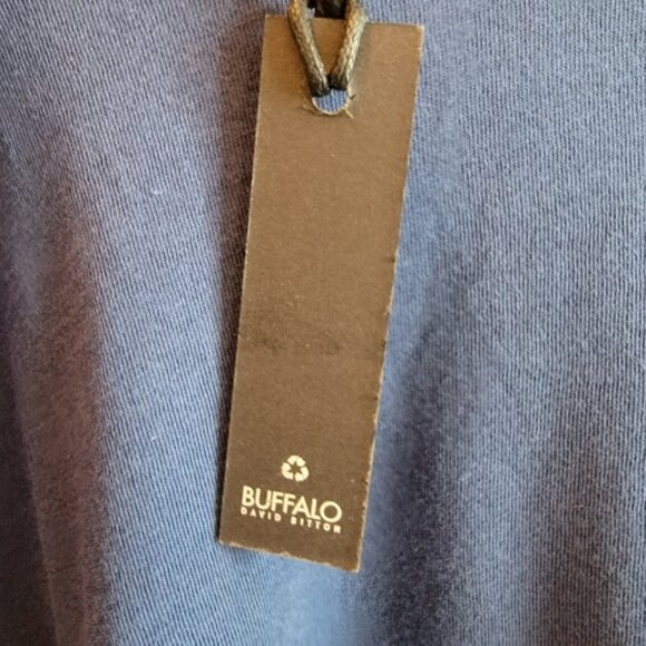 Navy Blue Buffalo David Bitton Women's Twist Puff Sleeve Top - Picture 4 of 10